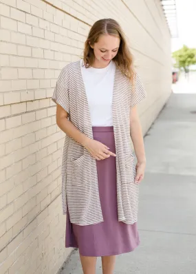 Striped Beach Style Kimono - FINAL SALE