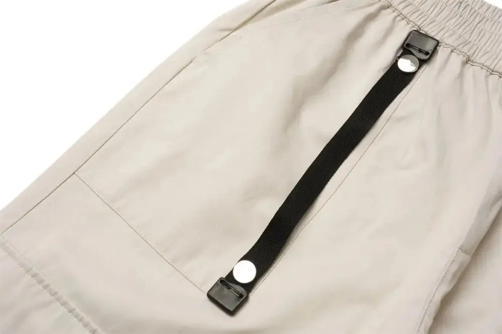 Striped Ribbon Cargo Pants