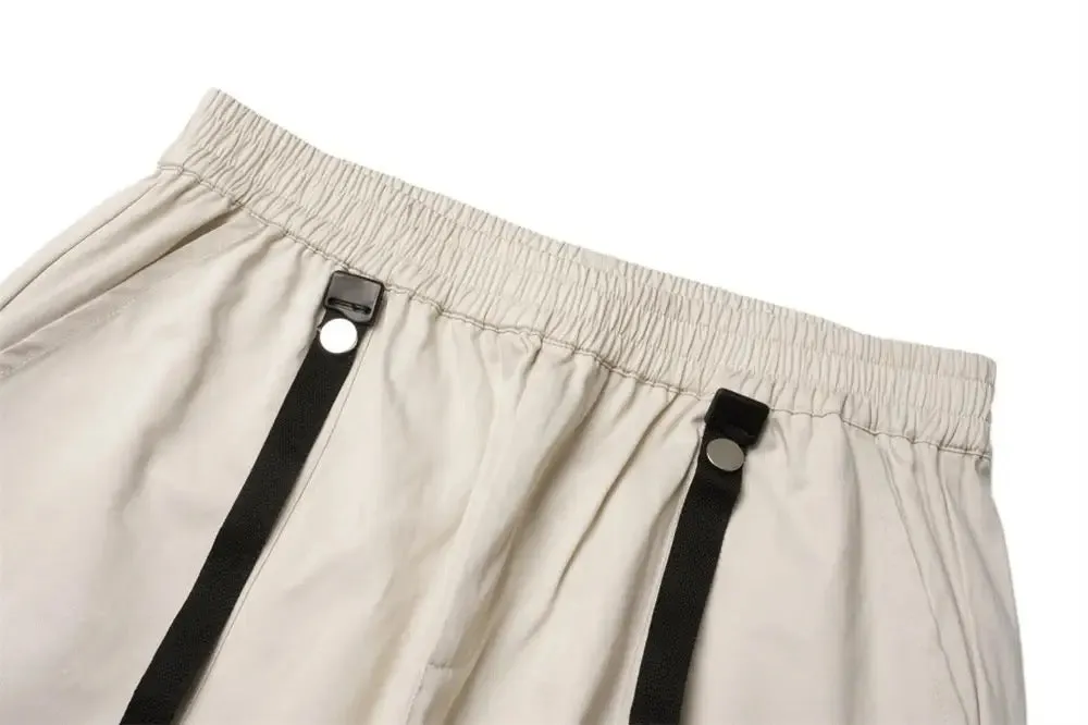 Striped Ribbon Cargo Pants