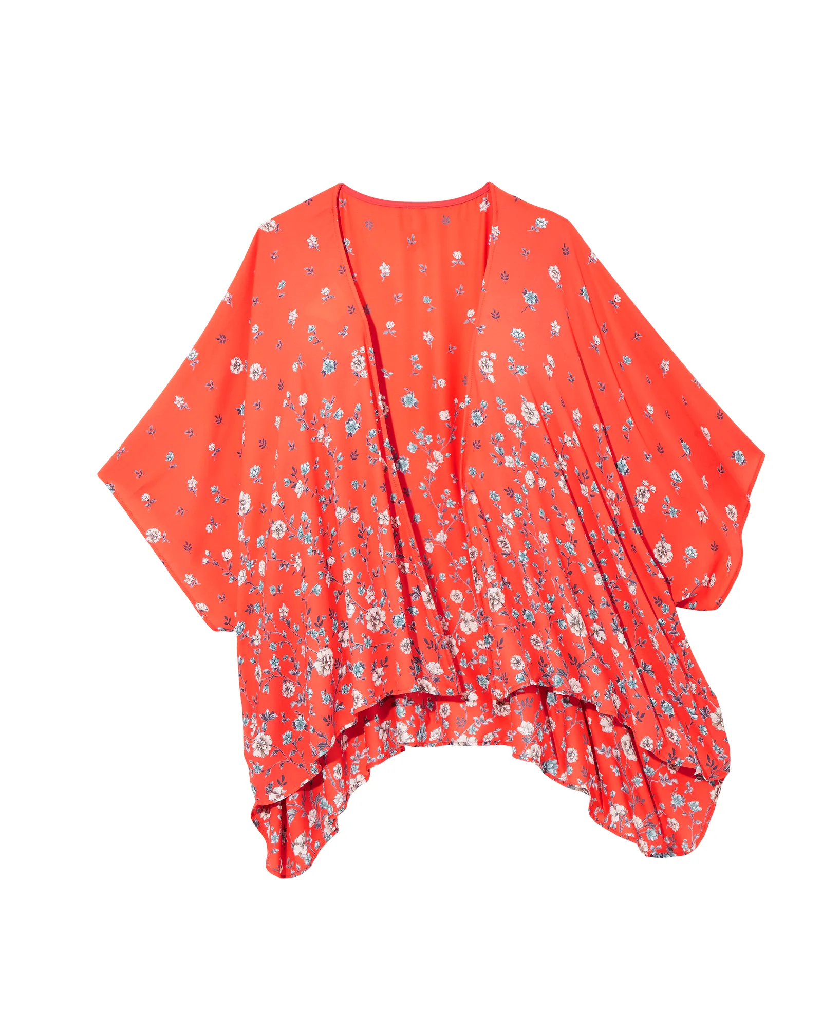 Tammy Waterfall Kimono | Red / White