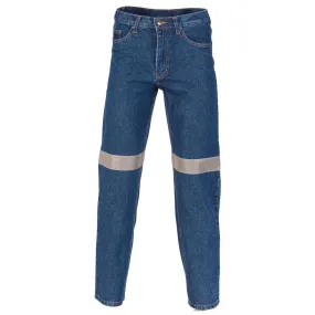 Taped Denim Stretch Jeans