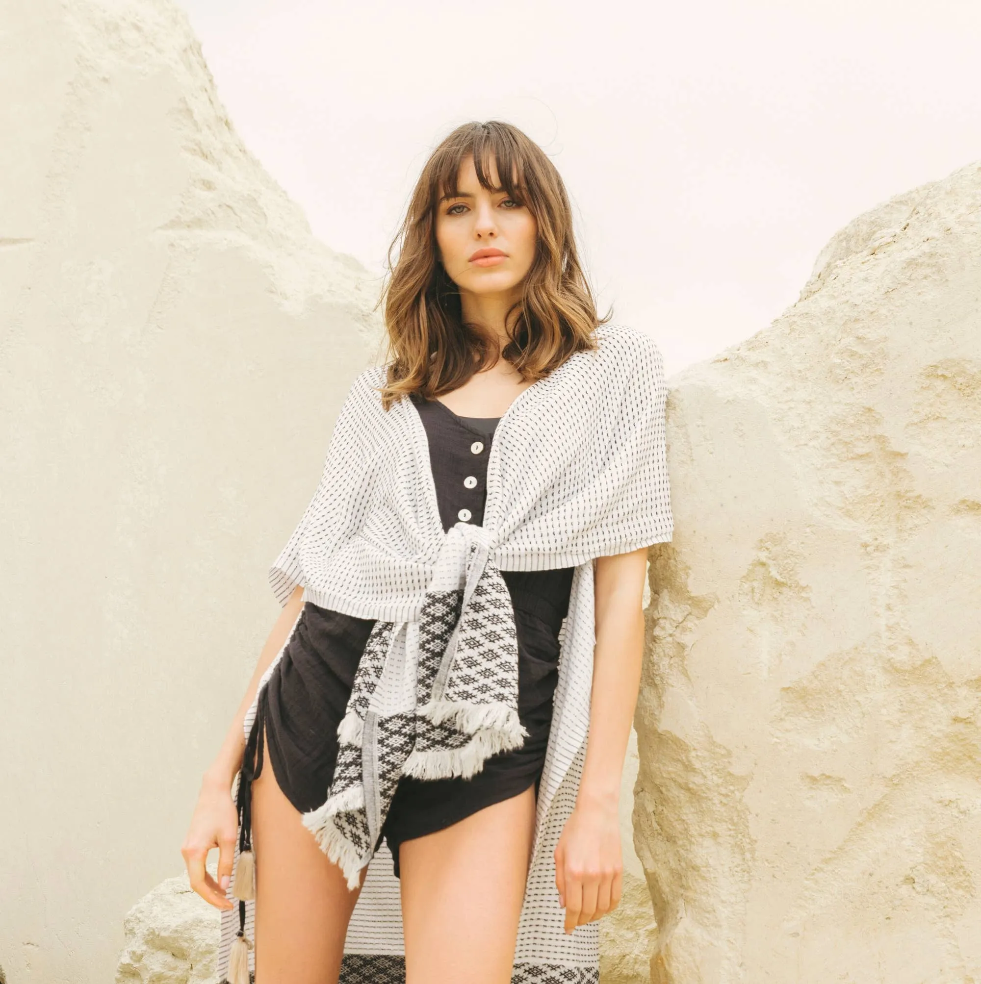 The Handloom Rami Kimono