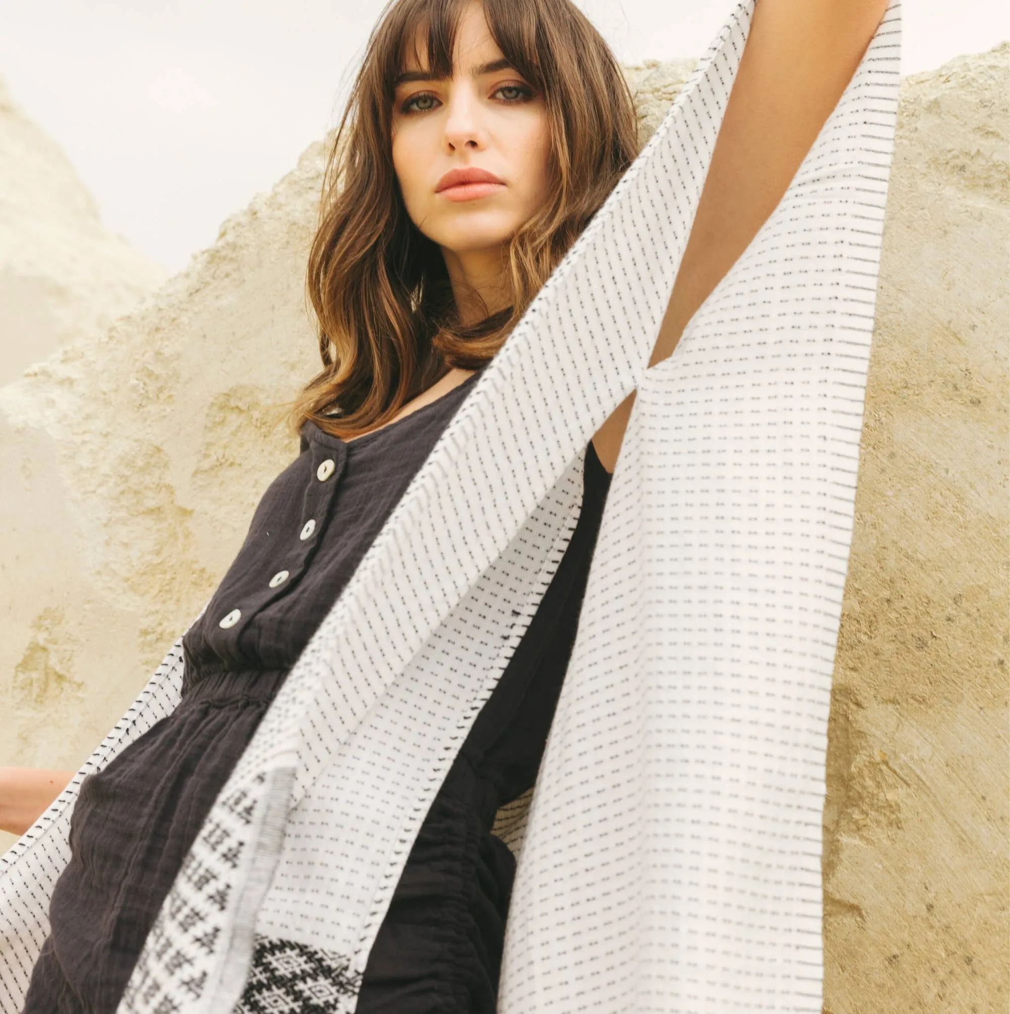 The Handloom Rami Kimono