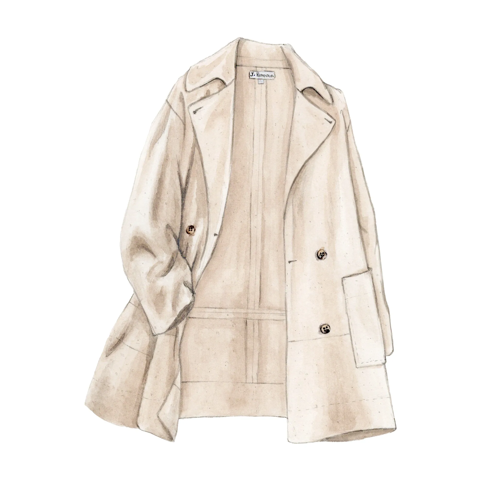 The Time Traveler’s Canvas Peacoat