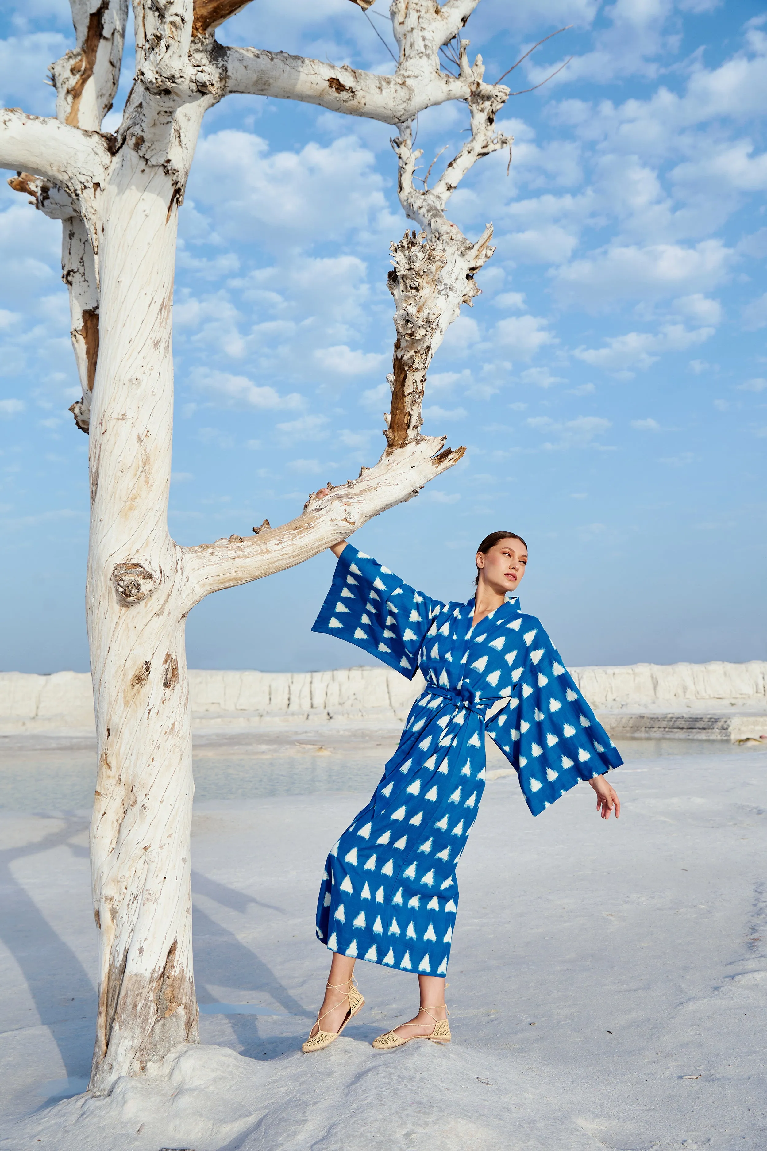 Turquoise Savannah Kimono