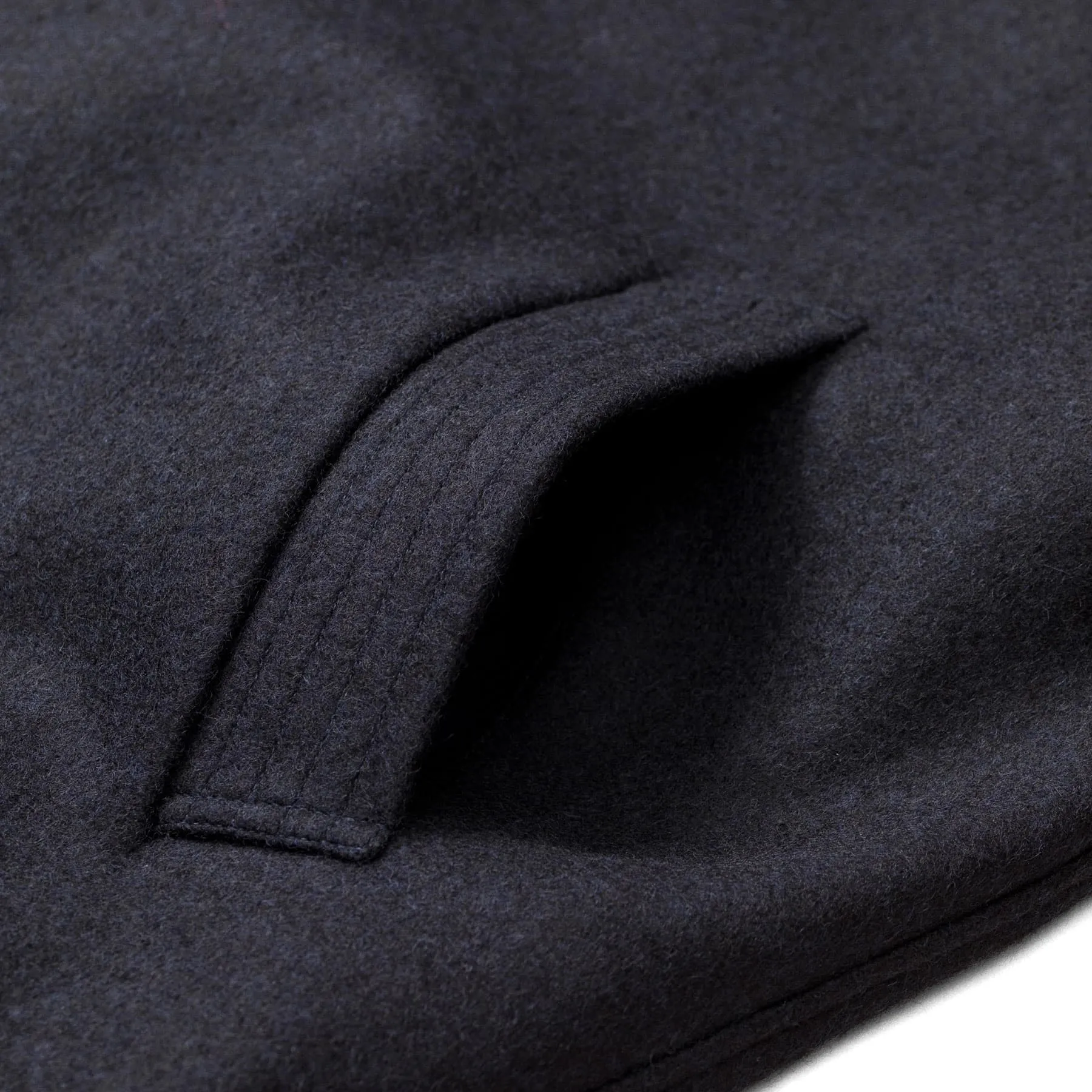 Utile Lined Coat Wool Melton - Navy