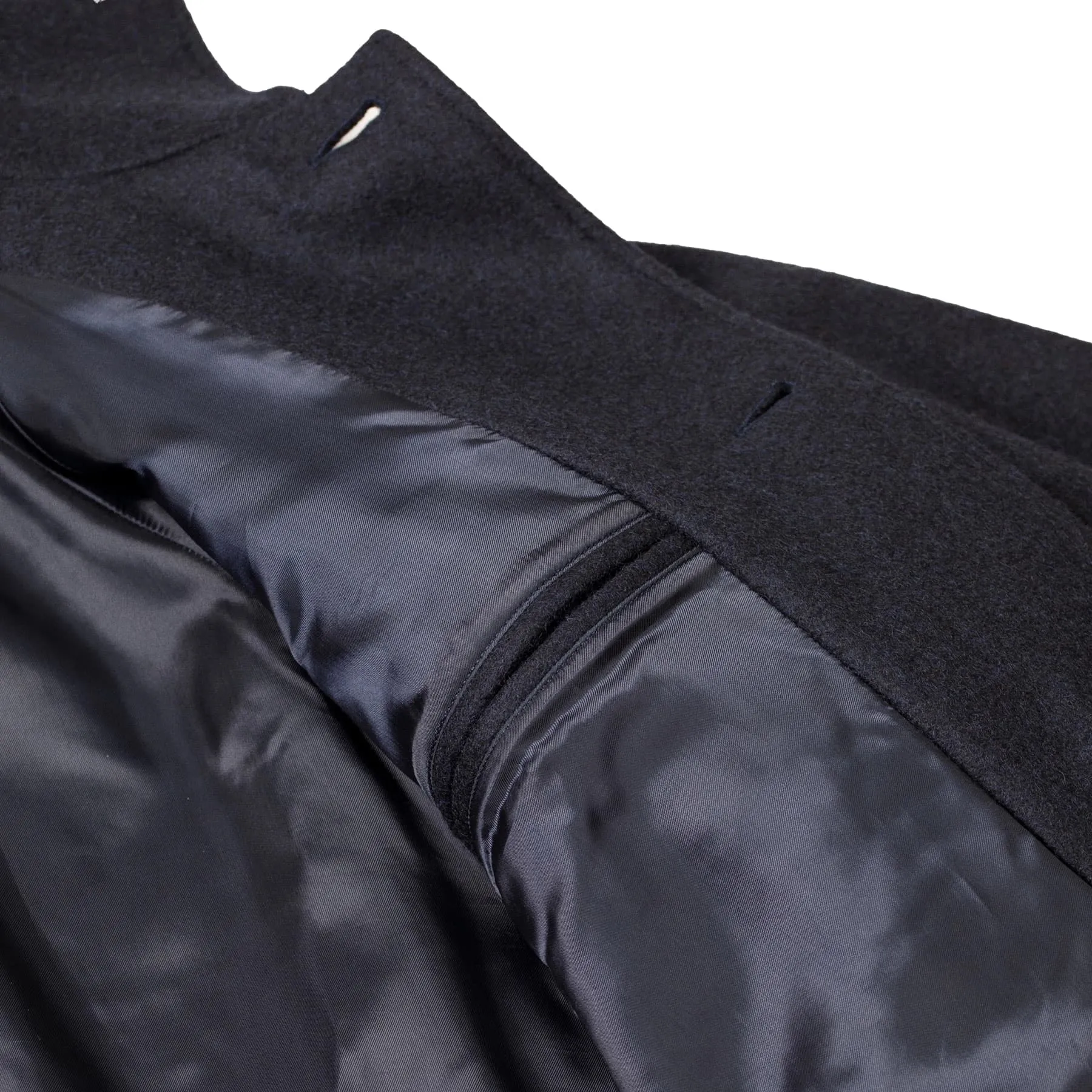 Utile Lined Coat Wool Melton - Navy