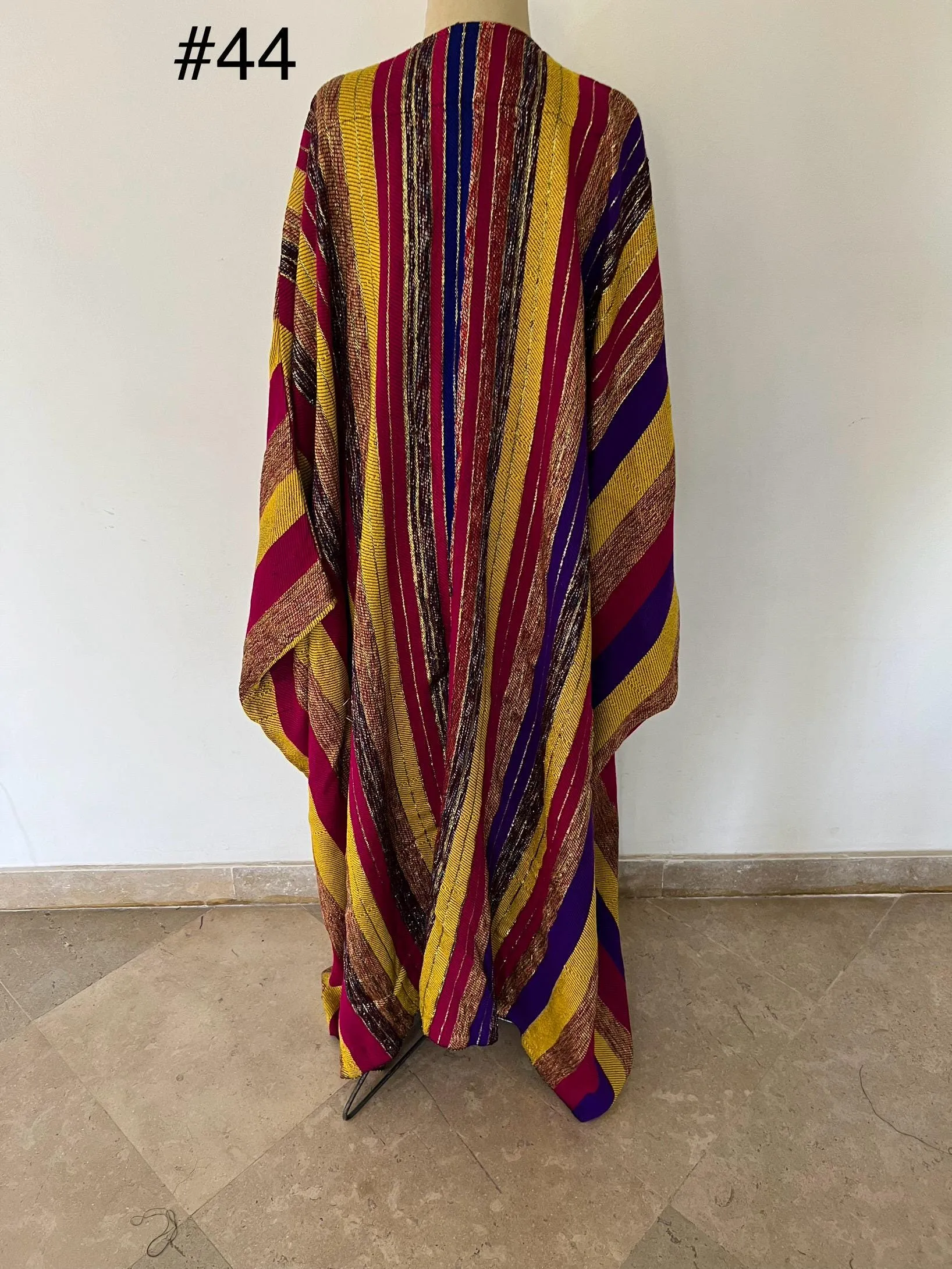 Vibrant multicolor hand loomed Kimono, Winter Wool Kimono, Abayas, Winter Abaya, Colorful Abaya, Handmade Abaya, Kimonos for women