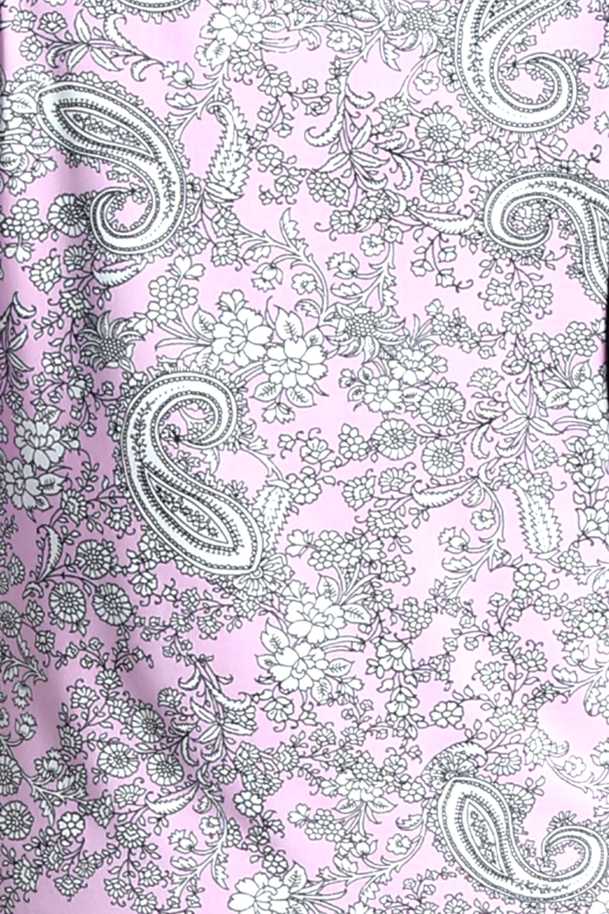 Vikki Vi Jersey Pink Paisley 3/4 Sleeve Kimono Jacket