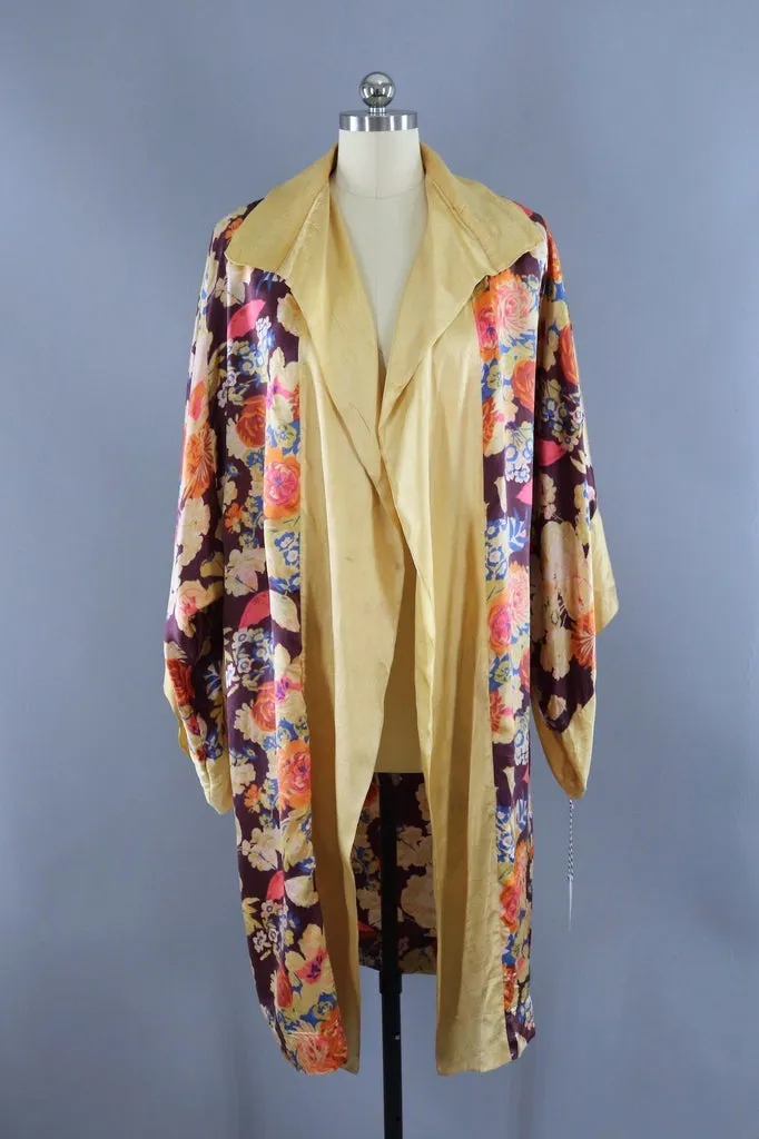Vintage 1920s Silk Robe