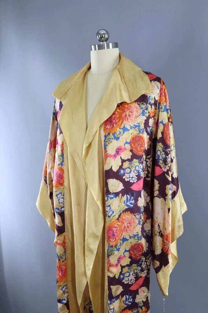 Vintage 1920s Silk Robe