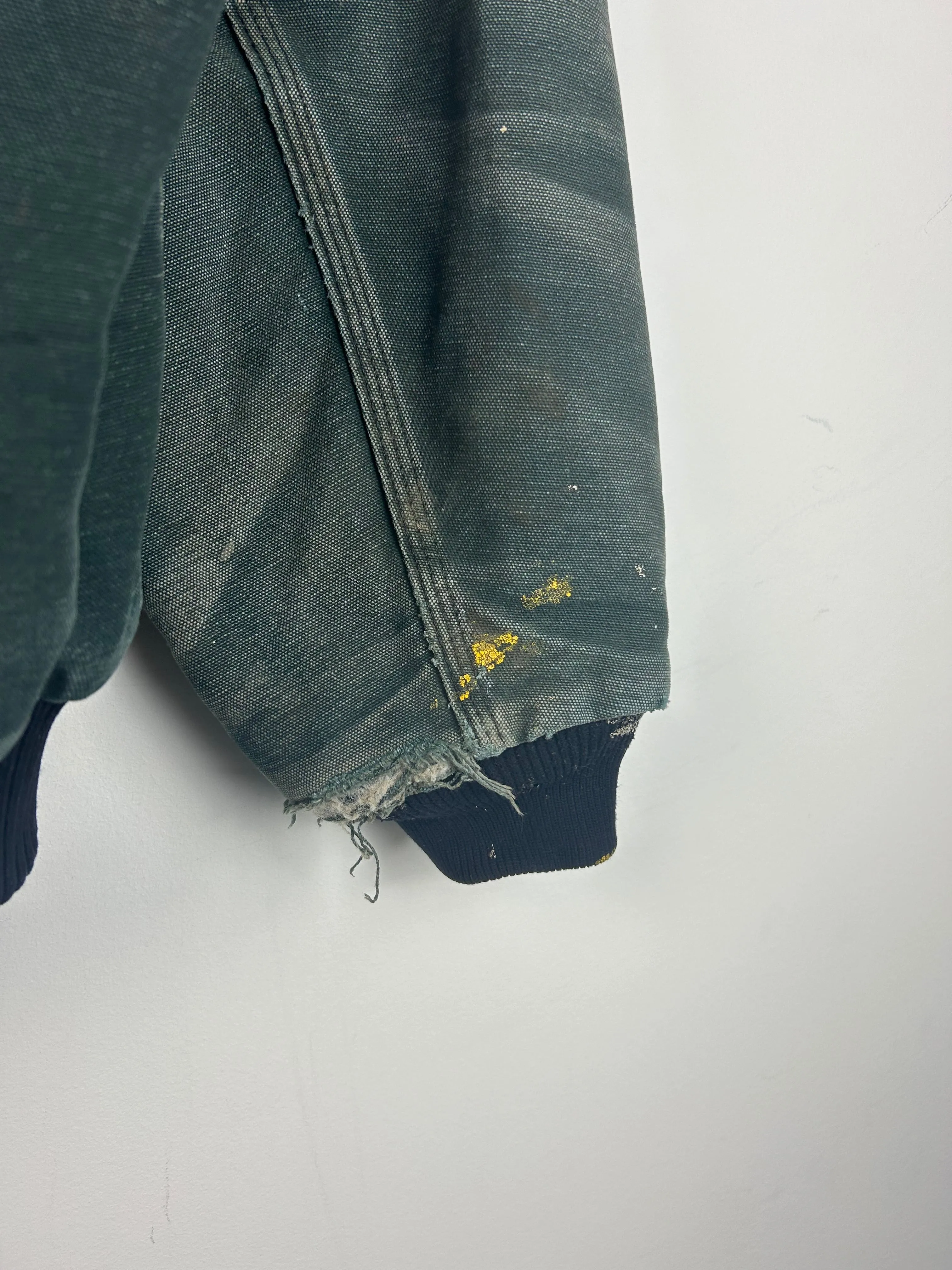Vintage Carhartt Thrashed Active Hooded Black Jacket