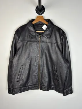 Vintage Y2K Wilsons Brown Leather Cropped Jacket
