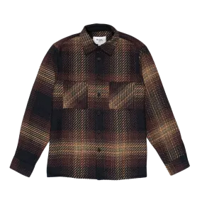 Wax London : Whiting Overshirt in Ombre Windowpane