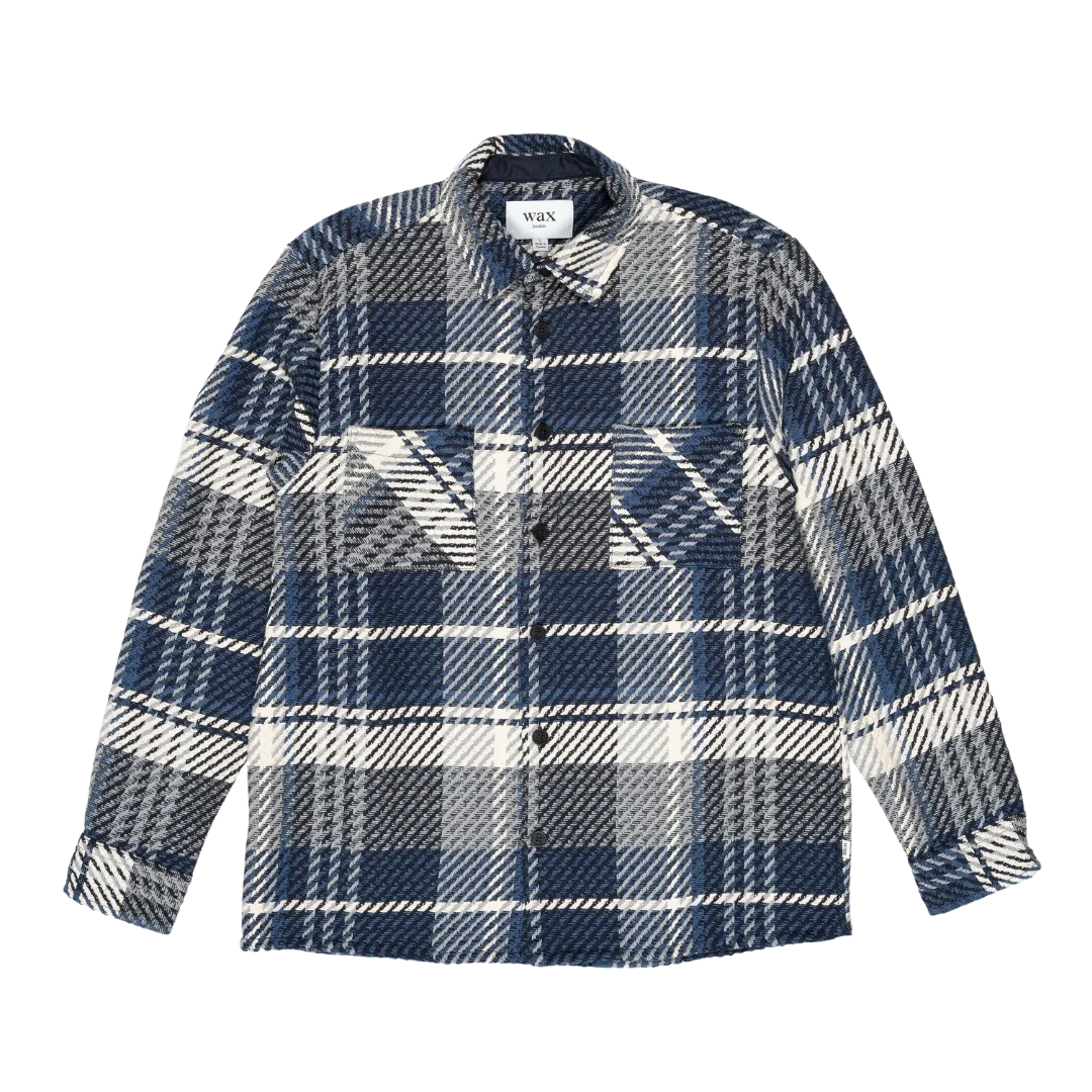 Wax London : Whiting Overshirt in Spear Check