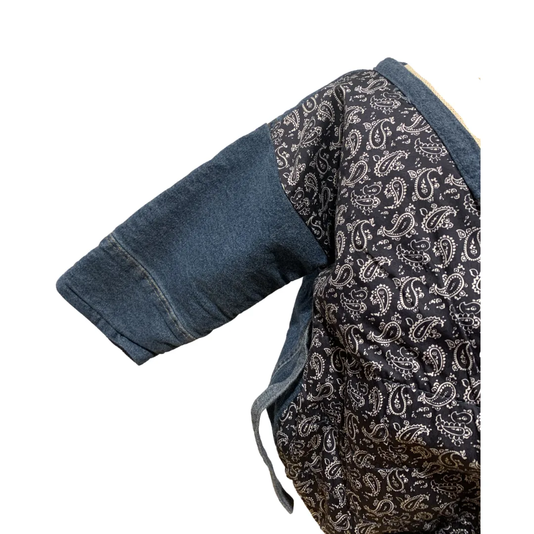 Winter Kimono onesie for babies.