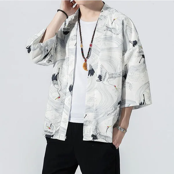 WLS Etoiku Kimono White Bird