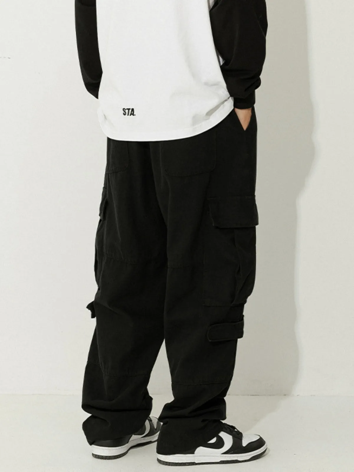 WLS Retro Japanese Loose Cargo Trousers
