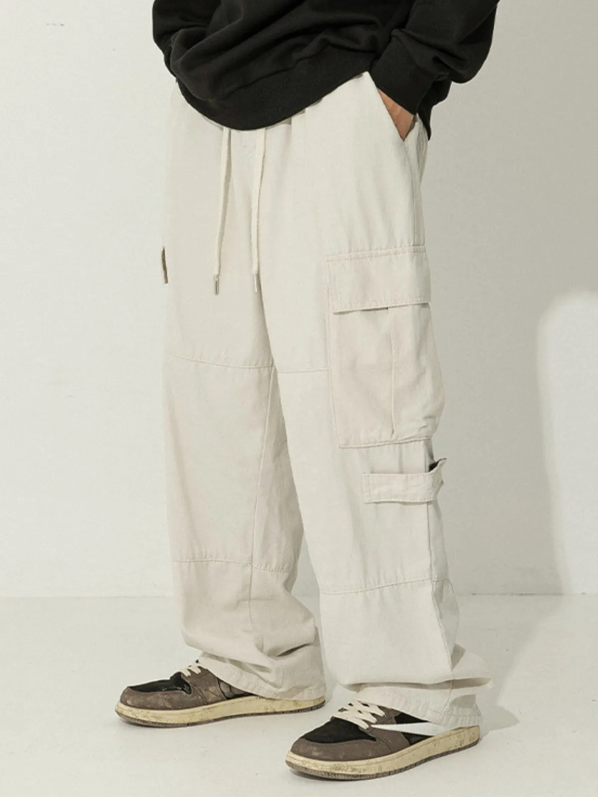 WLS Retro Japanese Loose Cargo Trousers