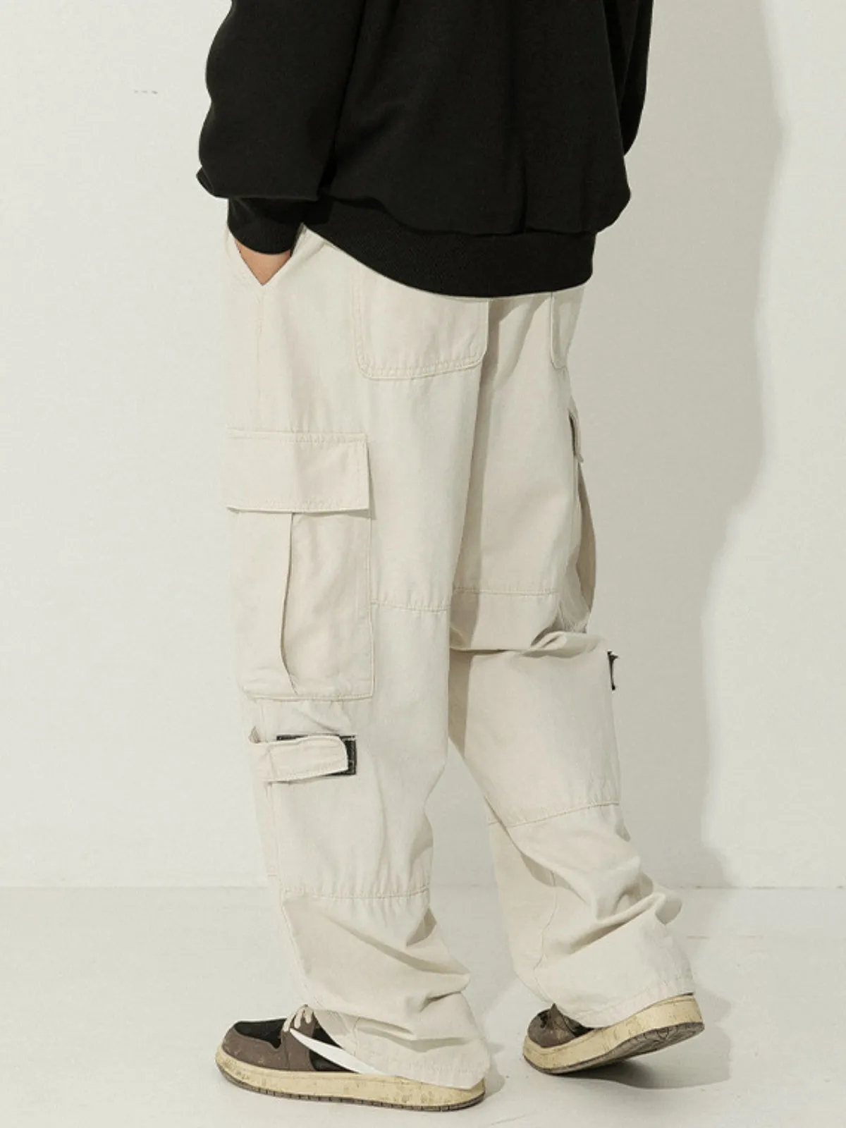 WLS Retro Japanese Loose Cargo Trousers