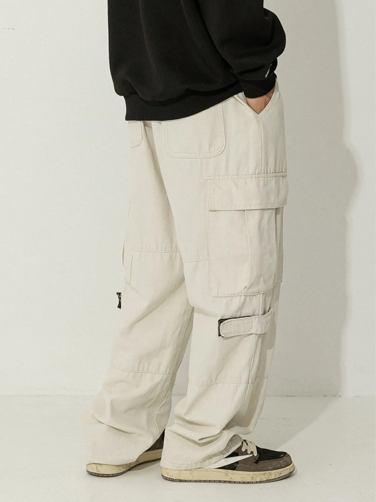 WLS Retro Japanese Loose Cargo Trousers