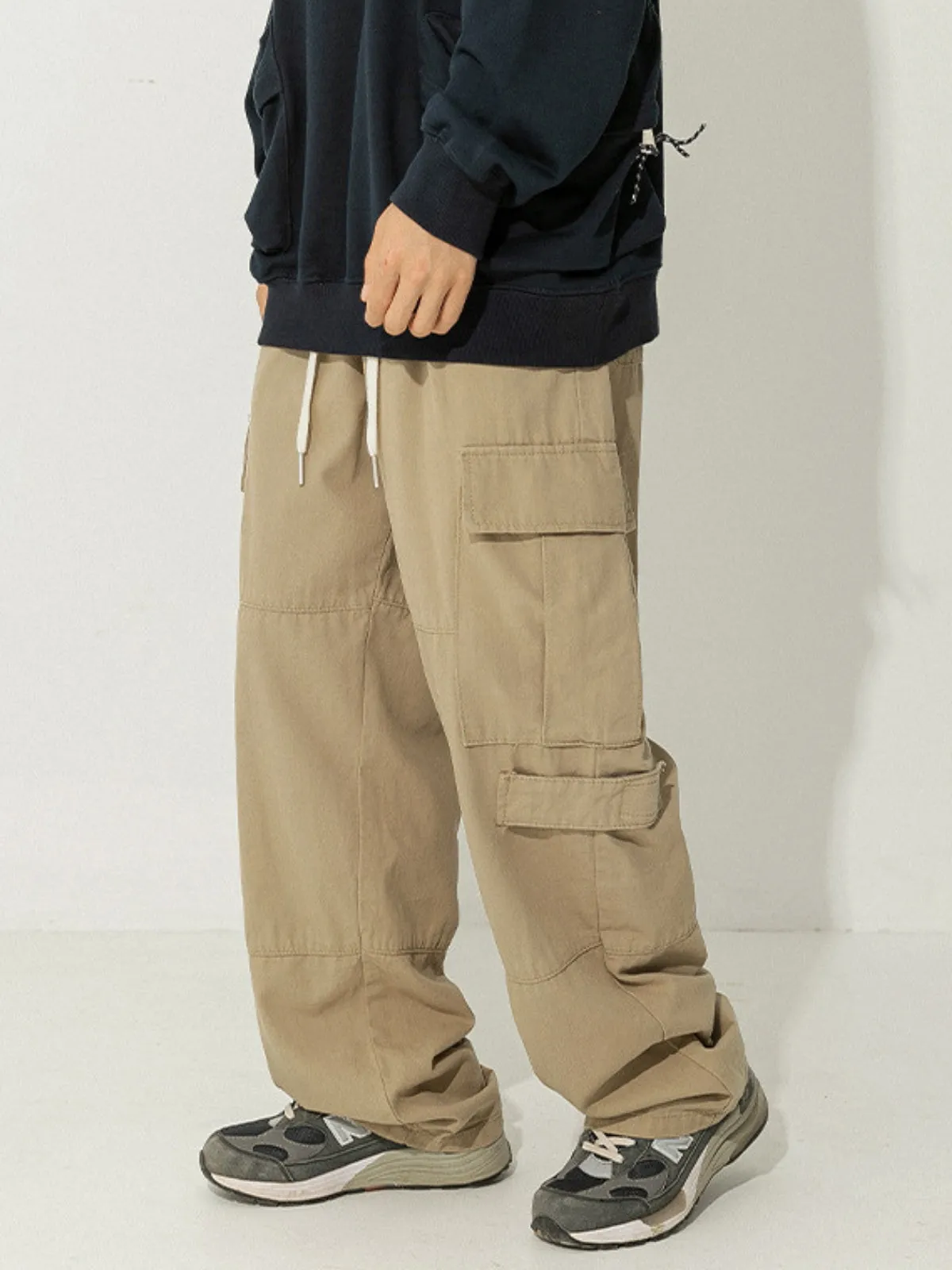 WLS Retro Japanese Loose Cargo Trousers