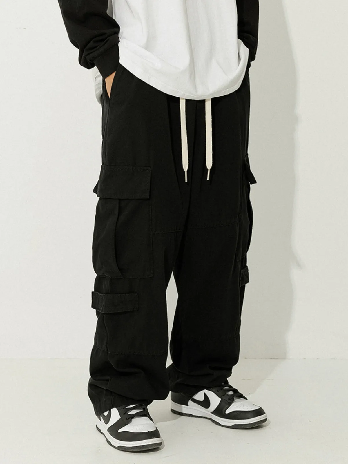 WLS Retro Japanese Loose Cargo Trousers
