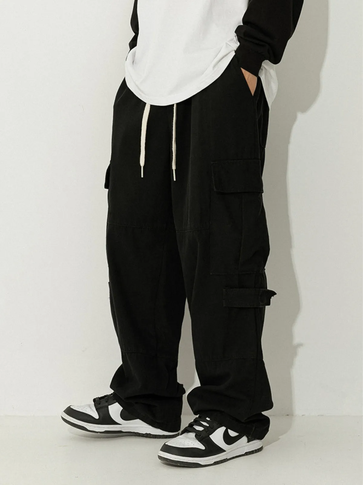 WLS Retro Japanese Loose Cargo Trousers