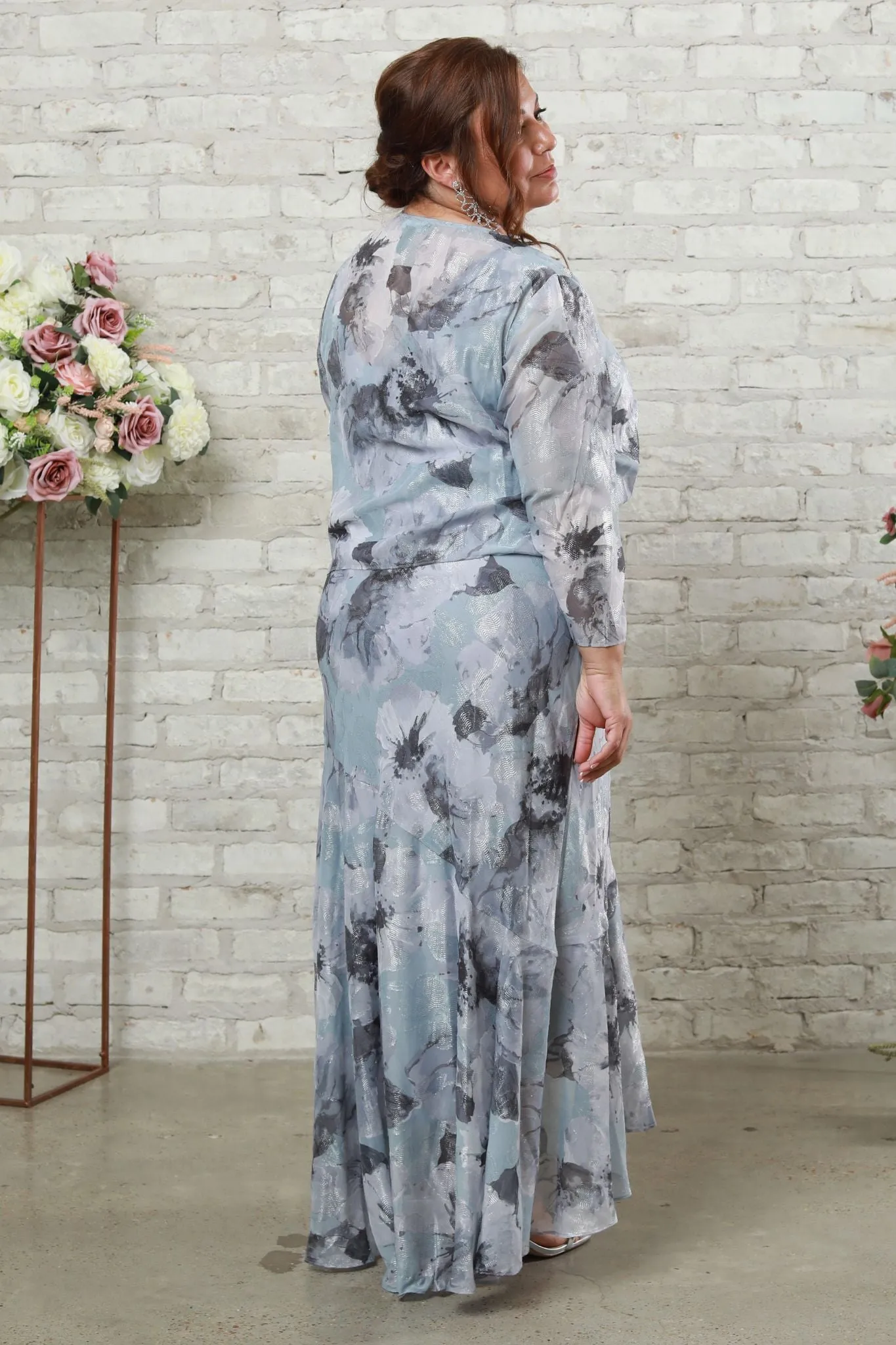 Women's Chiffon Two-Piece Jacket Dress Set