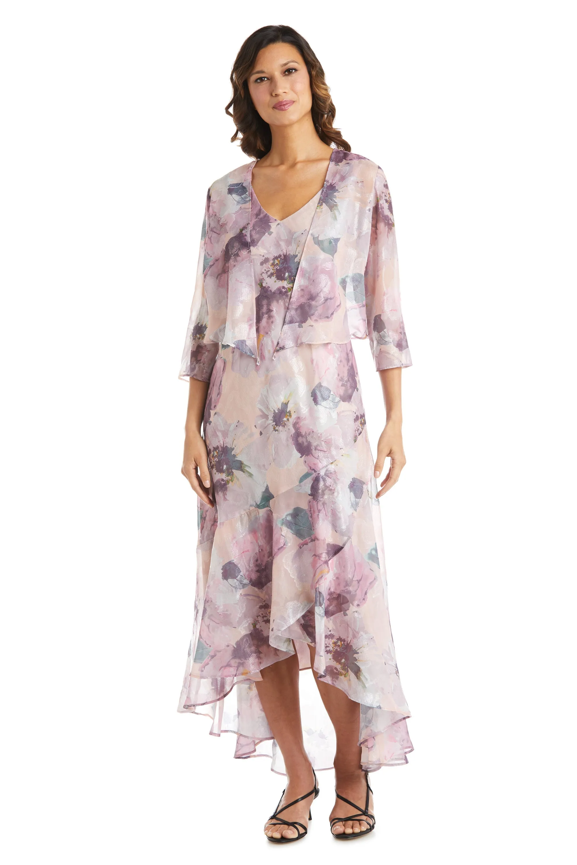 Women's Chiffon Two-Piece Jacket Dress Set