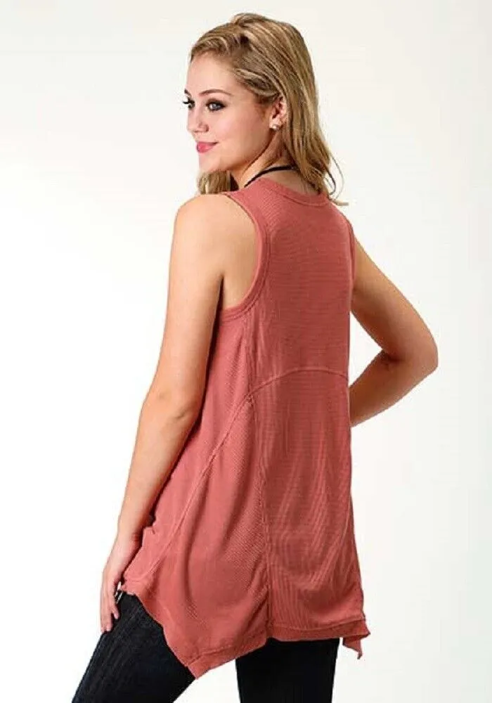 Women's Roper Tank Top w/ Henna Floral Print