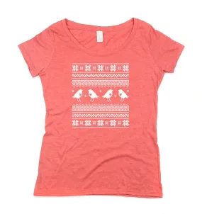 Womens Triblend Ugly Christmas Shirt