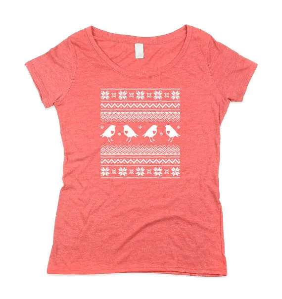 Womens Triblend Ugly Christmas Shirt