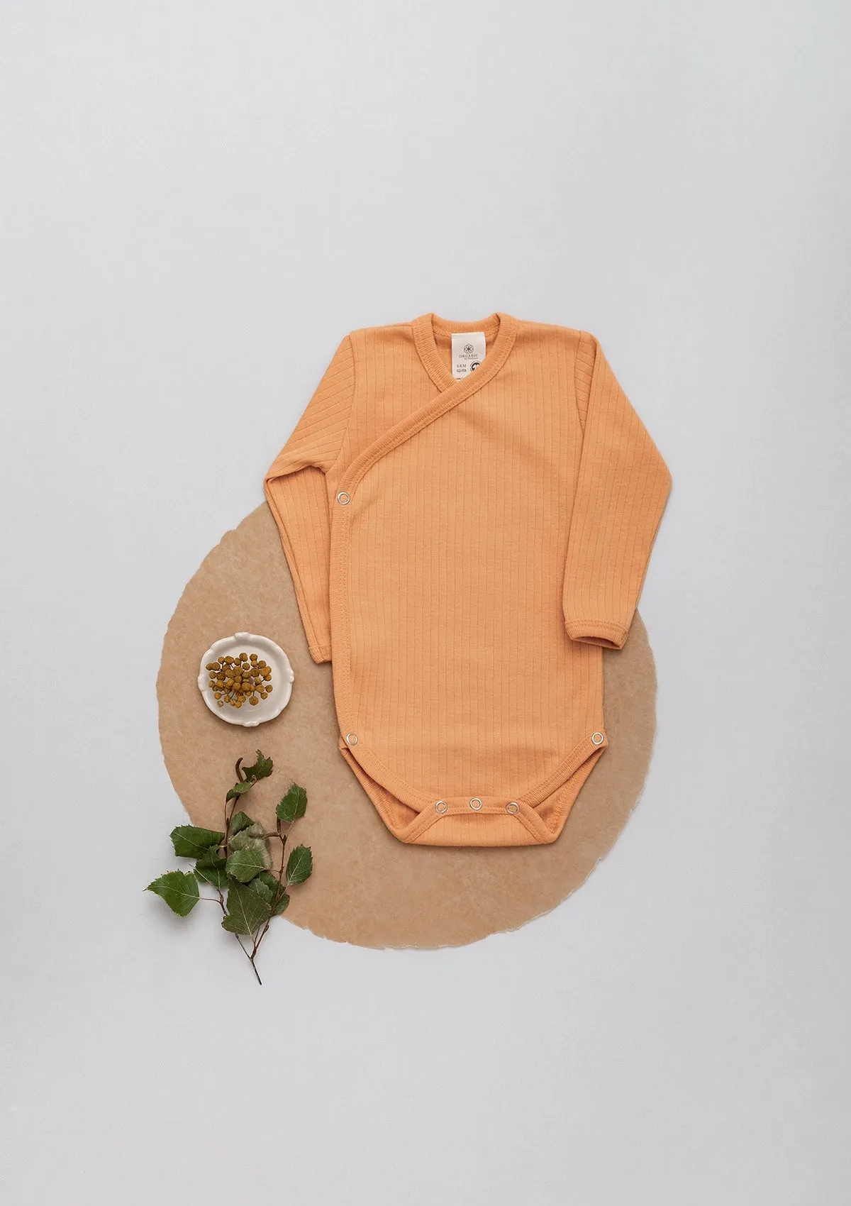 Wrap body long sleeve Play of Colors Ochre