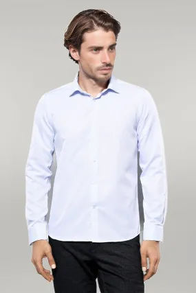 WSS Patterned Casual Baby Blue Shirt  - Singen