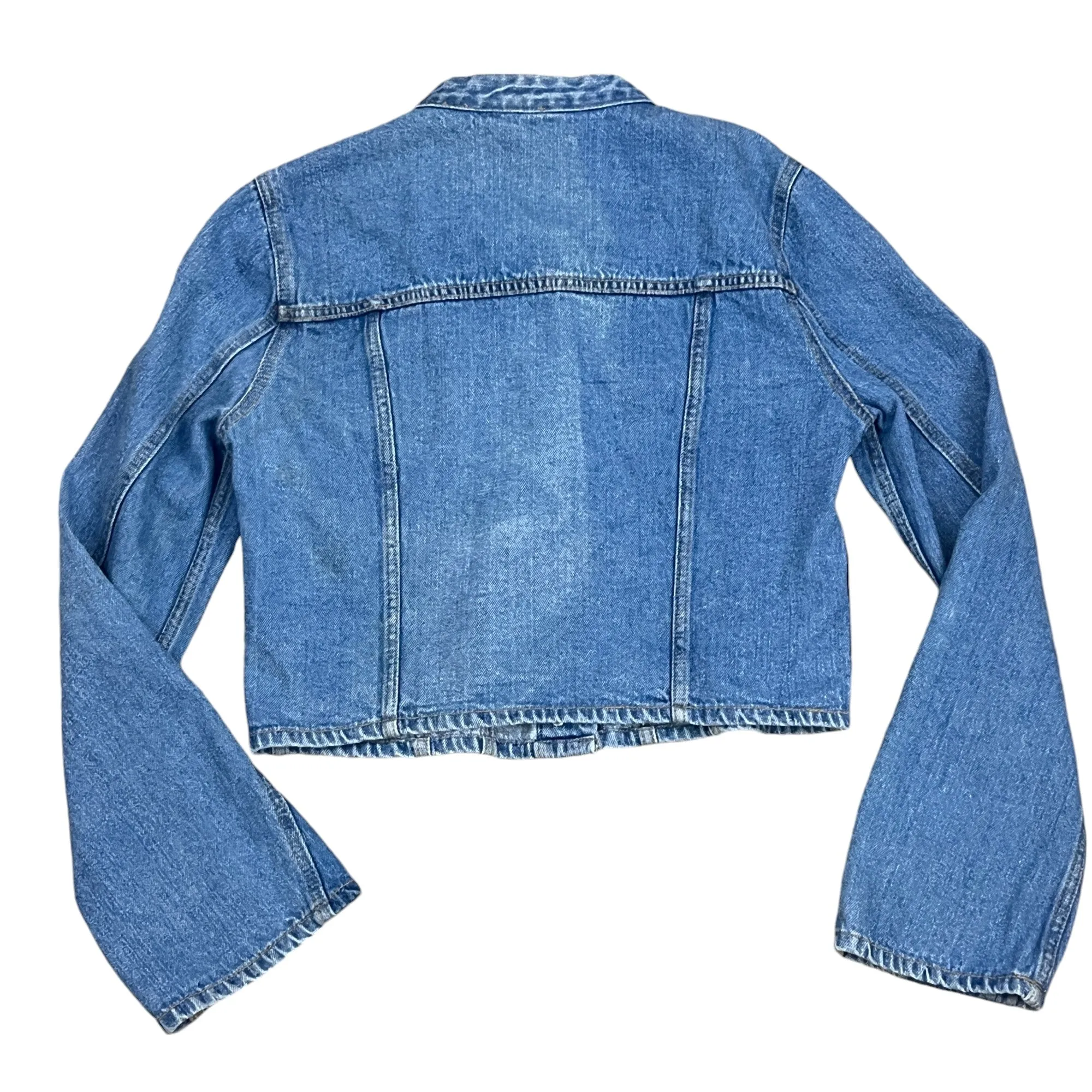 Y2K Cropped Denim Jacket Size Small