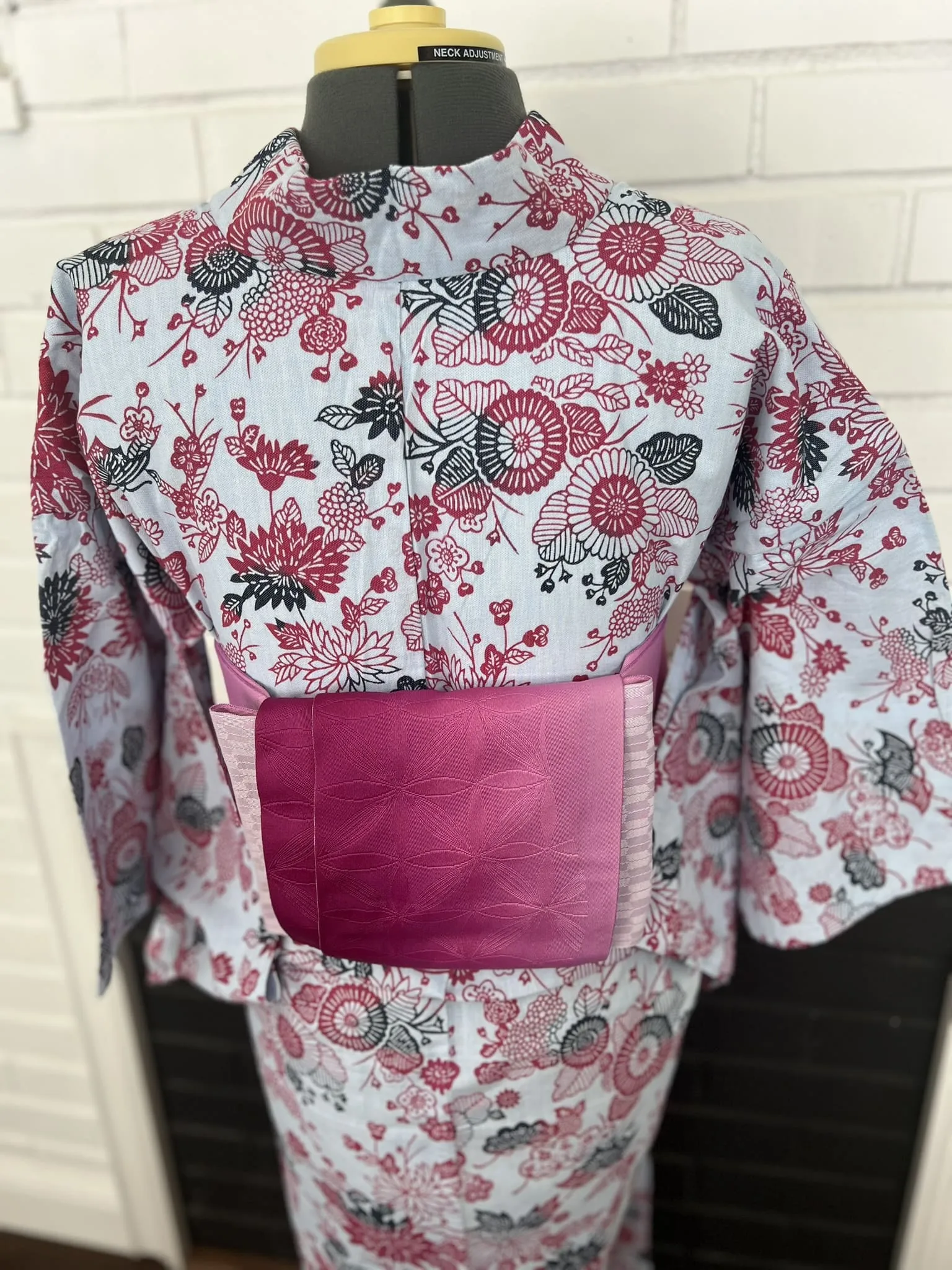 YUKATA, Chrysanthemum, Blue, Size: S-M / Japanese Traditional Women's Yukata