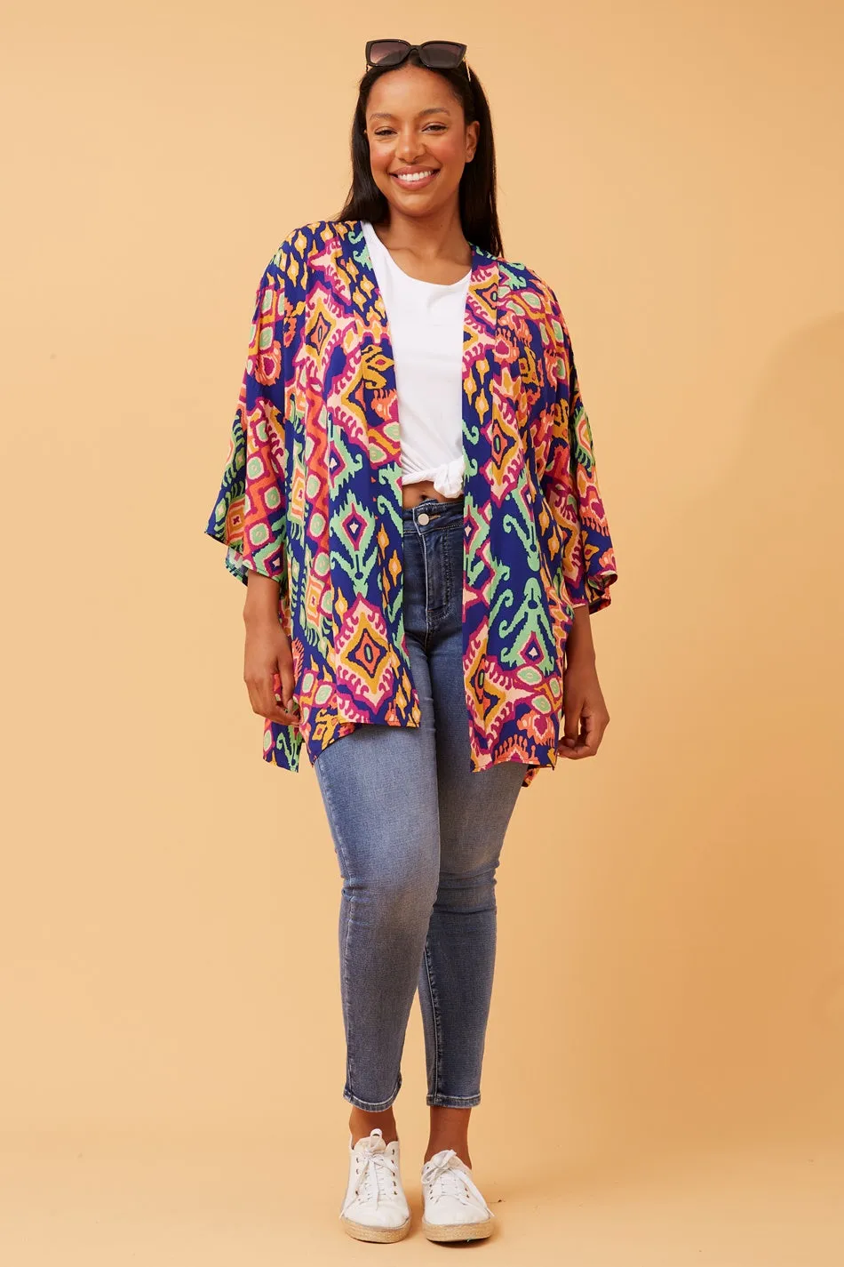 ZOE ABSTRACT BOHO KIMONO