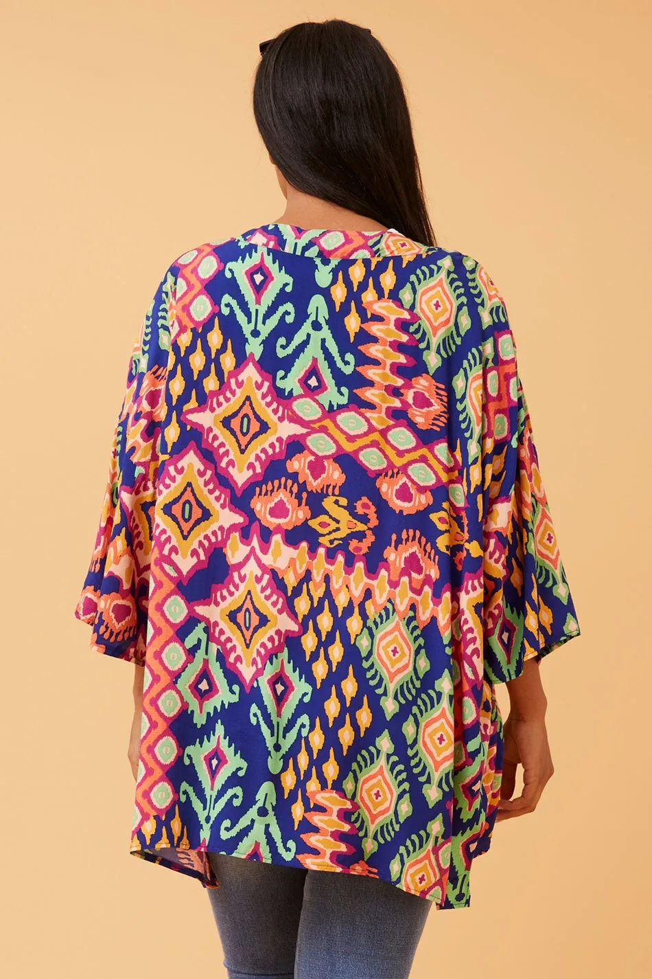 ZOE ABSTRACT BOHO KIMONO